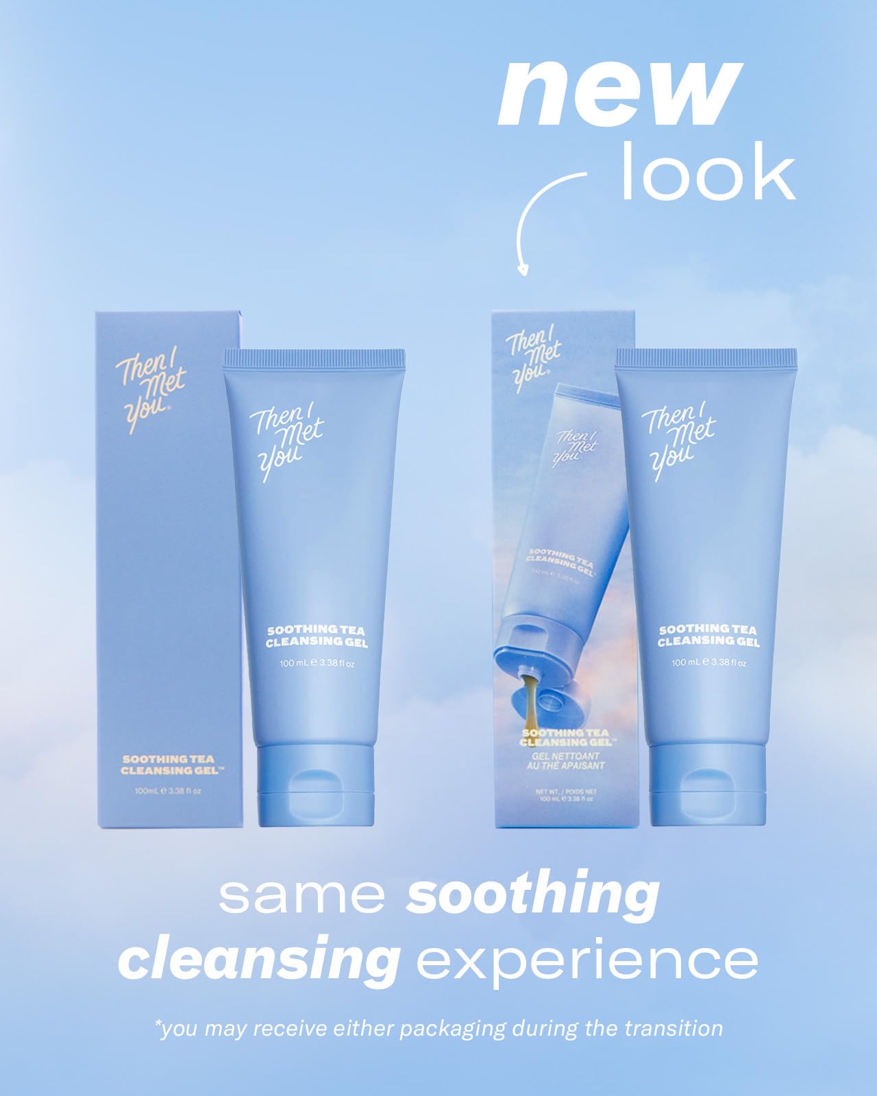 Then I Met You Soothing Tea Cleansing Gel, Vegan-Cruelty-Free Korean Skincare Cleanser with Fermented Rice, Centella, Hydrating Licorice, Glycerin