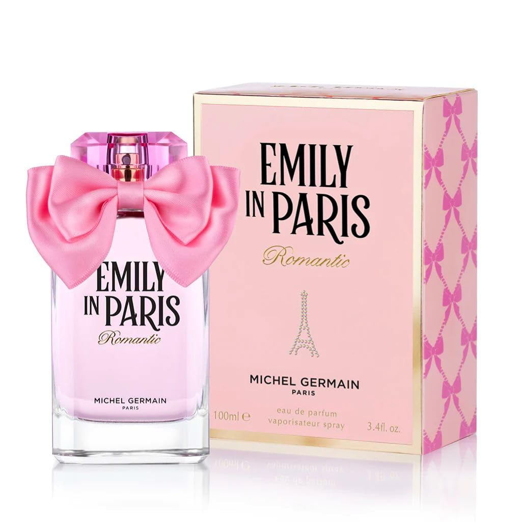 Michel Germain Emily in Paris Romantic Eau de Parfum Fragrance Spray, Citrus Woody Scent, Top Notes of Crisp Green Apple, Pink Grapefruit, Playful & Seductive Natural Oils Women's Perfume, 3.4 Fl Oz