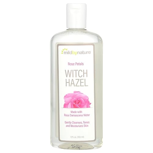 Witch Hazel, Rose Petals, Alcohol-Free, 12 fl oz (355 ml), Mild By Nature