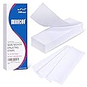 Mirucoo 100 Pieces Large Non-woven Wax Strips for Body and Facial Hair Removal, 3 Inches x 9 Inches Salon Quality Epilating Strips