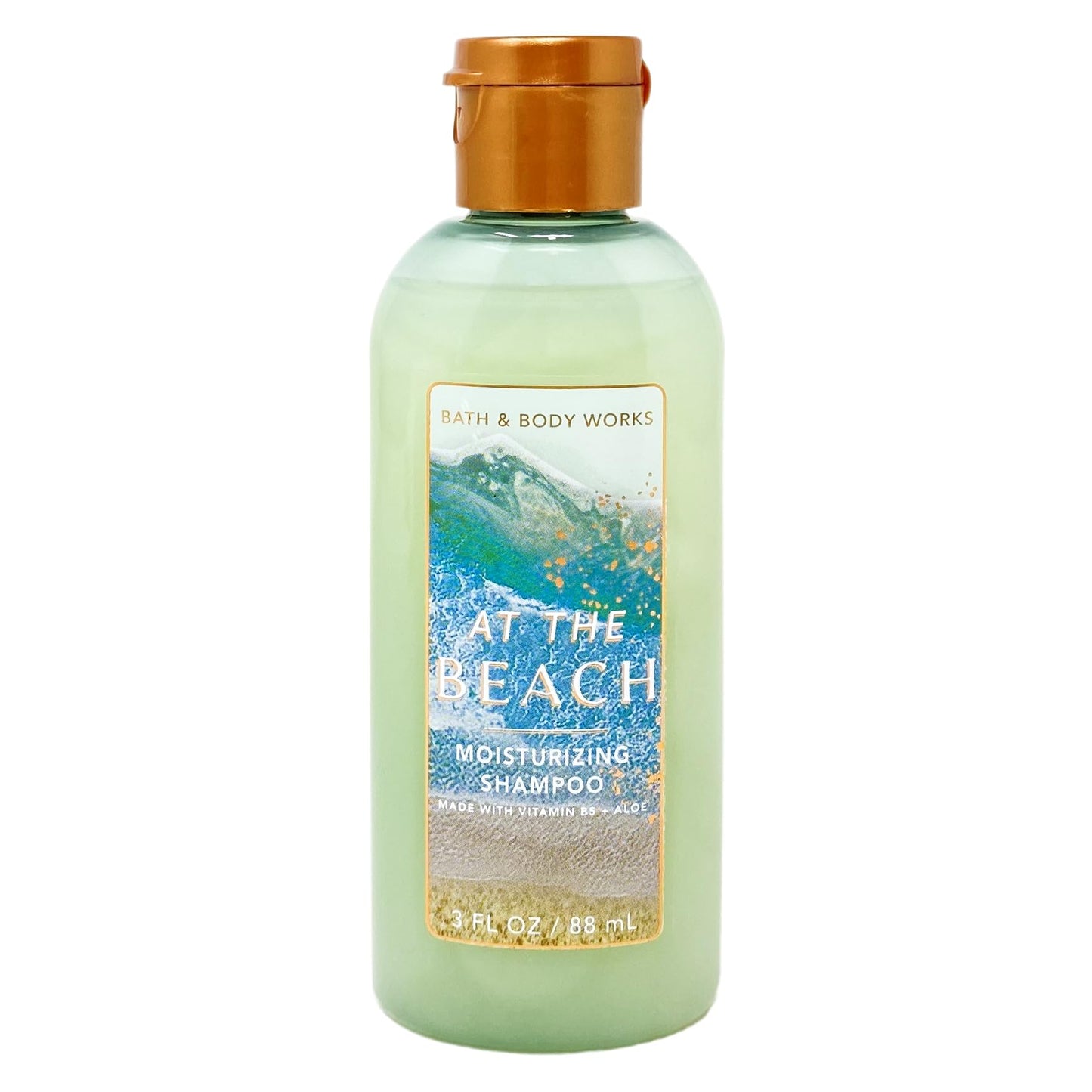 Bath & Body Works At The Beach 2 Pack Mini Moisturizing Shampoo Bundle with a Natural Oats Sample Soap - Travel Size