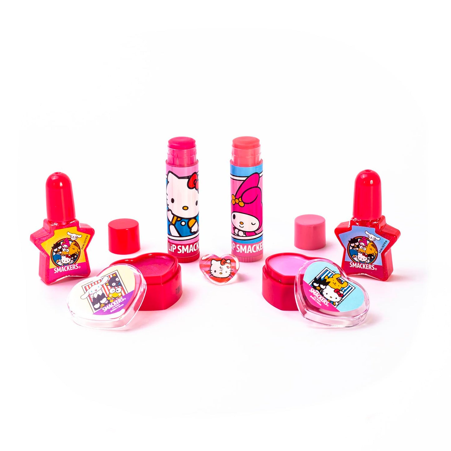 Lip Smacker Glam It Up Makeup Bag, Moisturizing Lip Balms, Colorful Nail Polishes, Hair Accessories, Convenient Travel Tote Bag, Perfect Holiday Beauty and Personal Care Lip Smacker