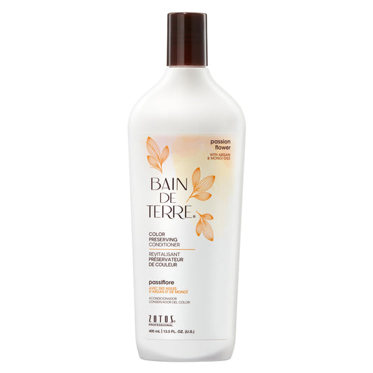 Bain de Terre Passion Flower Color Preserving Conditioner, Luxurious Hydration for Vibrant Color & Protection from Fading, with Argan & Monoi Oils