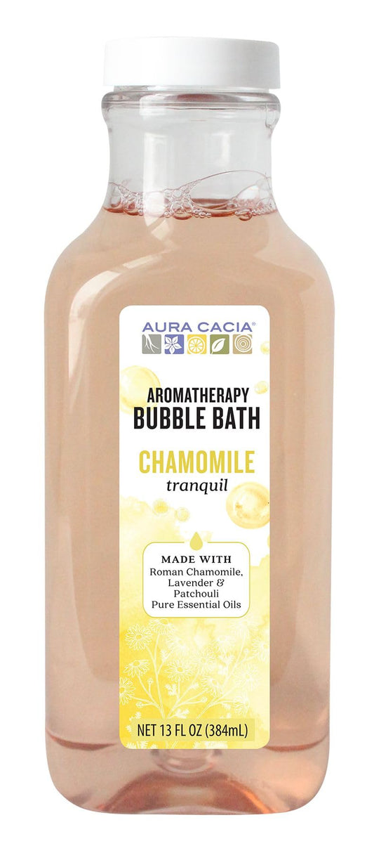 Aura Cacia Chamomile Bubble Bath, Aromatherapy Foaming Bath with Roman Chamomile, Lavender, Geranium | 13 Fl Oz (Pack of 3) Beauty & Personal Care Aura Cacia