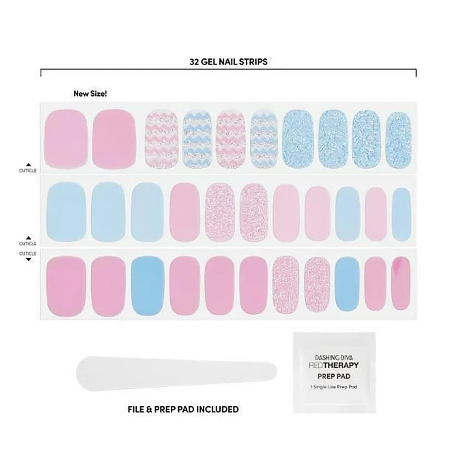 Dashing Diva Gloss Ultra Shine Gel Nail Strips - Poppin Pastels Beauty & Personal Care Dashing Diva