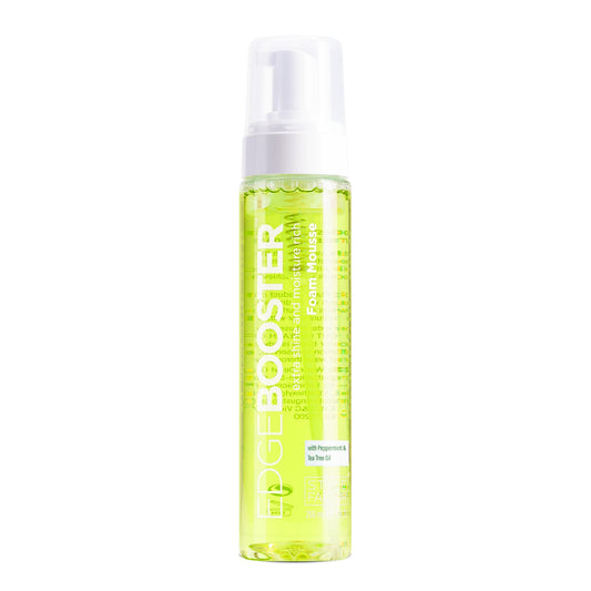 Style Factor EDGE BOOSTER Extra Shine & Moisture Rich Foam Mousse | Lightweight Styling for Curls, Waves, Braids, Locs & Protective Styles | Volume