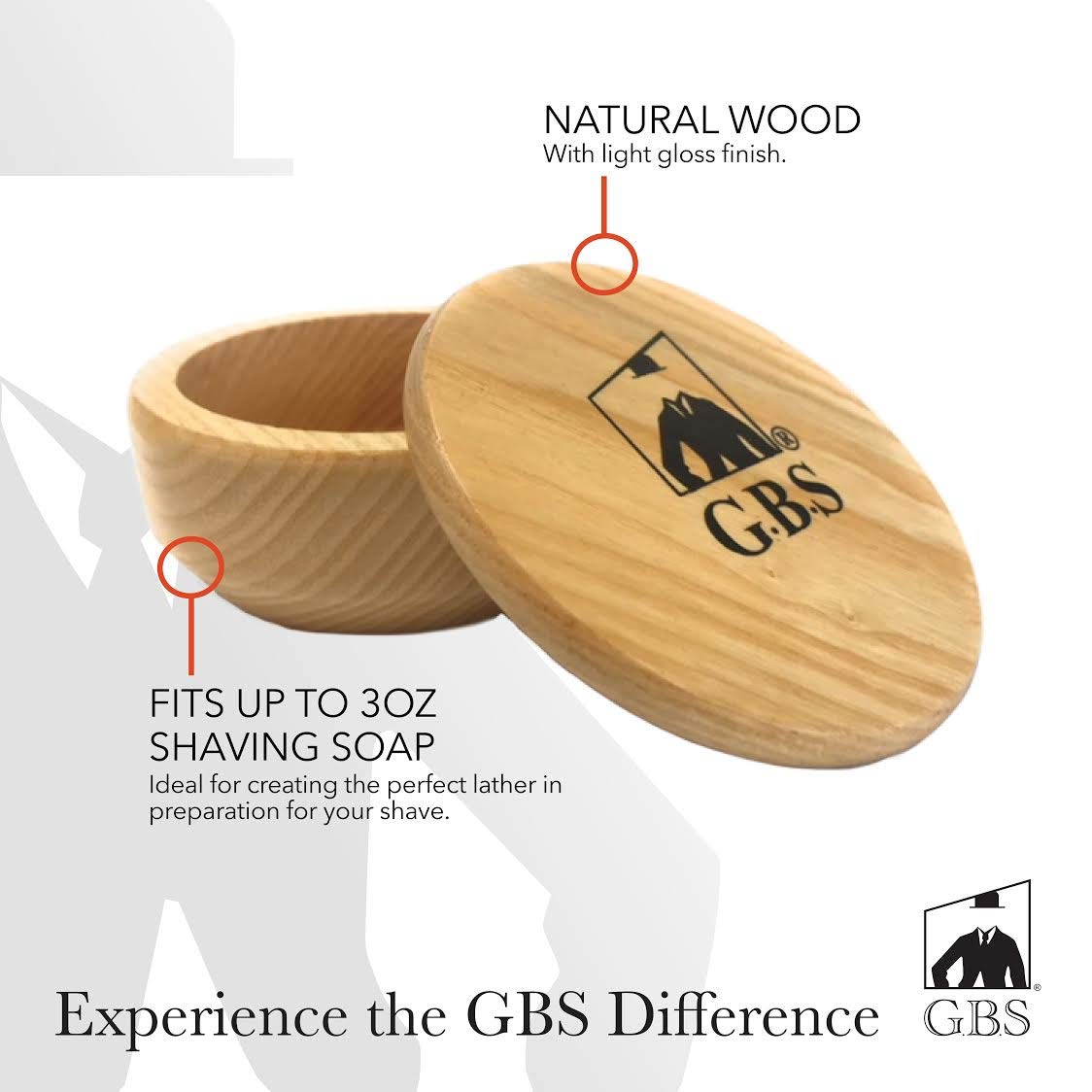 G.B.S Natural Wood Shaving Set with Straight Razor, Synthetic, Shave Brush, Animal Free, Beechwood Shave Bowl and Natural Soap Beauty and Personal Care G.B.S