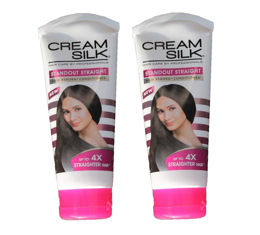 Lot of 2 Cream Silk Conditioner Standout Straight for Straighter Hair Creamsilk 180ml