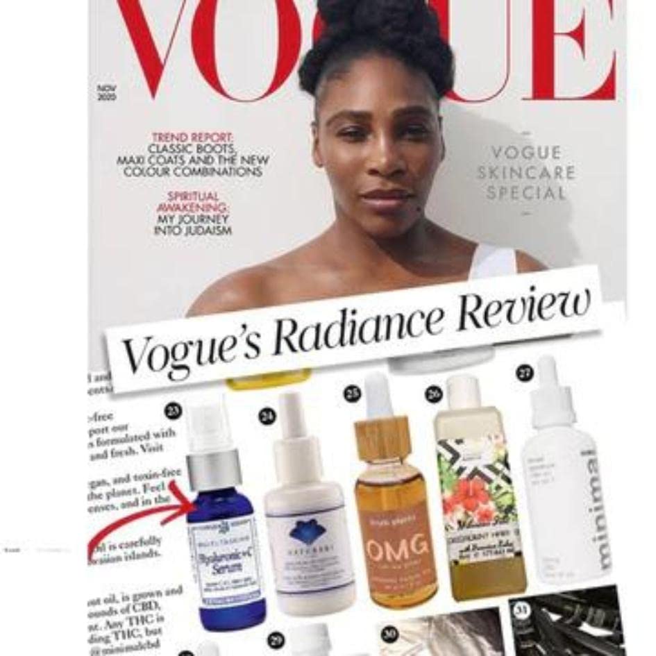 Peak Scents Power Repair Hyaluronic + C Serum - Natural Herbal Skin Care Serum w/Hyaluronic Acid and Vitamin C & E for Face - Anti Aging Facial Serum