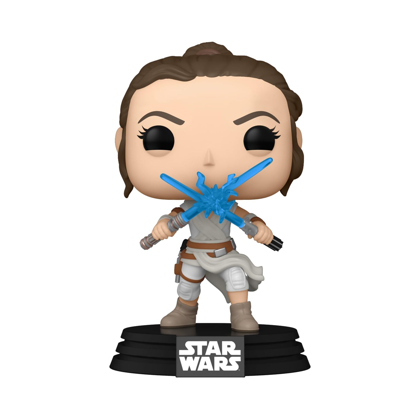 Funko POP Star Wars: The Rise of Skywalker Ep. 9 - Rey with 2 Light Sabers Collectible Vinyl Bobblehead