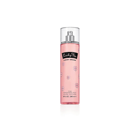 Lucky Brand Lucky You Women's Body Mist, Eau de Toilette Spray, Gift for Women, Day or Night Fragrance with Fresh Flower Citrus Scent, 8 Fl Oz