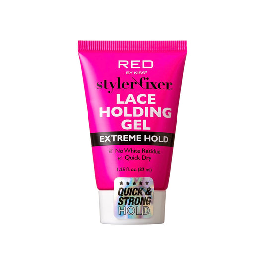 Red by Kiss Styler Fixer Lace Holding Gel, Long Lasting 72-Hr Wear, Quick-Dry Formula for Seamless Lace Application, Scalp Protection & Conditioning