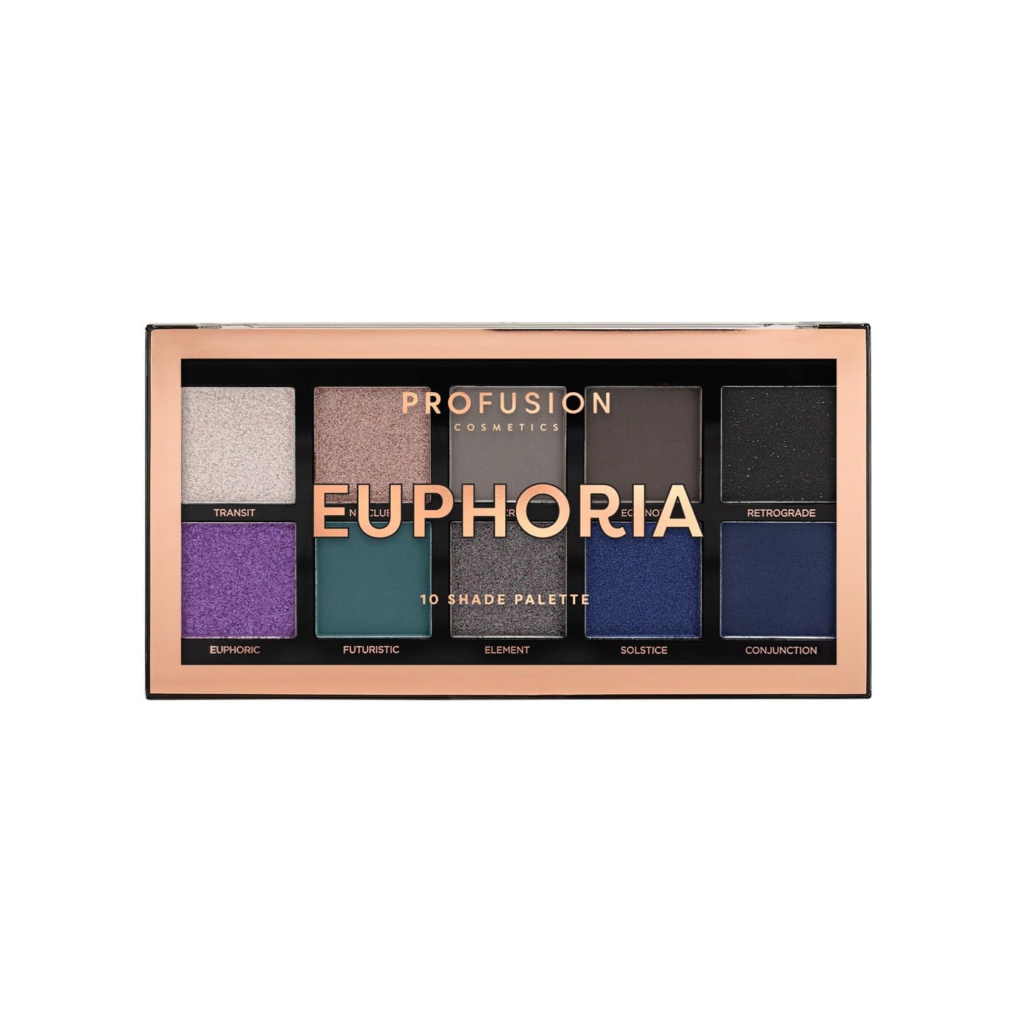 Profusion Cosmetics Euphoria 10 Shade Eyeshadow Palette