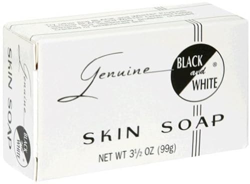Black and White Skin Soap Bar 3.5 oz (Pack of 3)