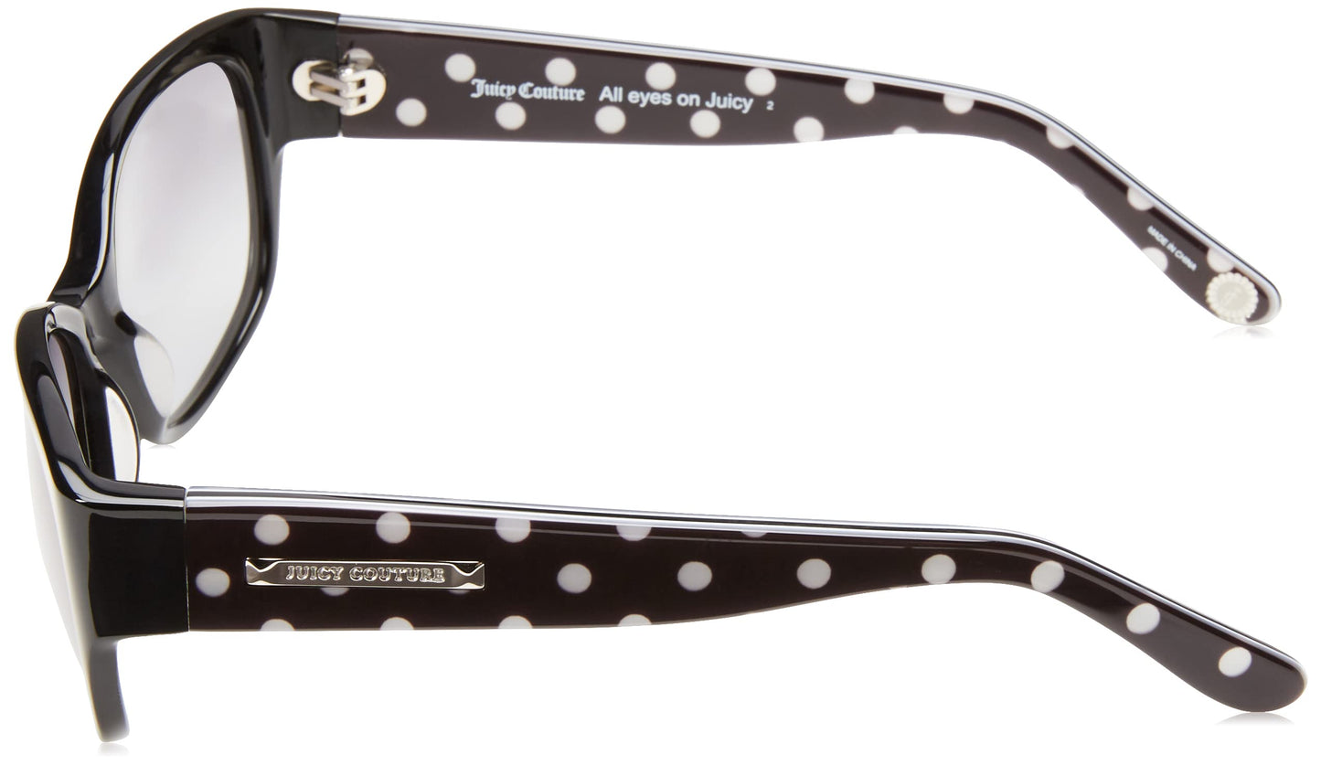 Juicy Couture Women's JU 551/S Rectangular Sunglasses, Black Polka Dot/Grey Gradient, 54mm, 16mm