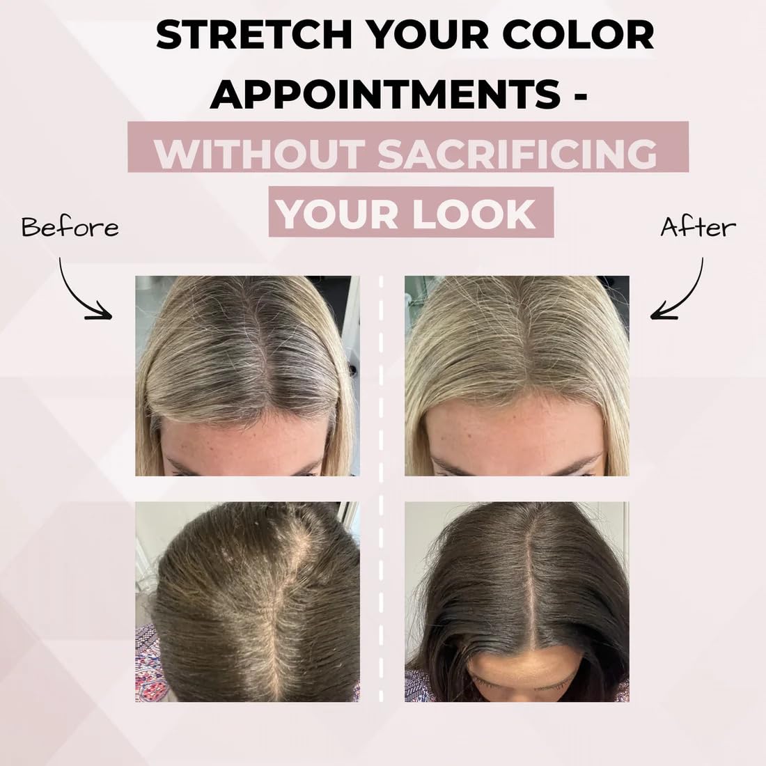 Rumi Cosmetiques HairMagic+ Root Touch Up Powder for Mature Women - Instant Gray Hair Coverage & Hairline Filler - Water-Resistant, Natural Finish