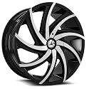 Azara Aza-503 30X9.5 5X115 5X120 +15 Cb 78.1 Gloss Black & Machined