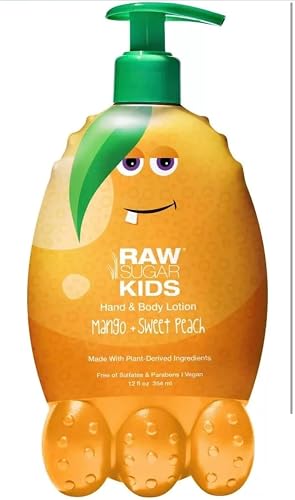 Raw Sugar Kids Hand & Body Lotion, Mango Scent Pack, 12 fl oz
