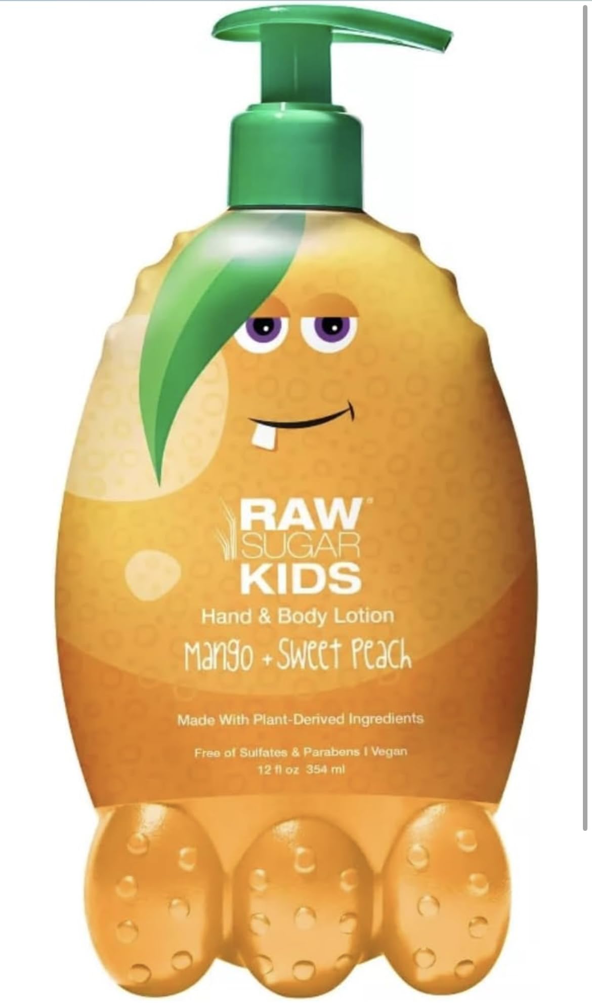 Raw Sugar Kids Hand & Body Lotion, Mango Scent Pack, 12 fl oz
