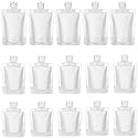 TUZAZO 15 Pack Travel Pouches for Toiletries, TSA Approved Travel Size Container, Refillable Empty Small Stand Up Travel Pouches for Shampoo