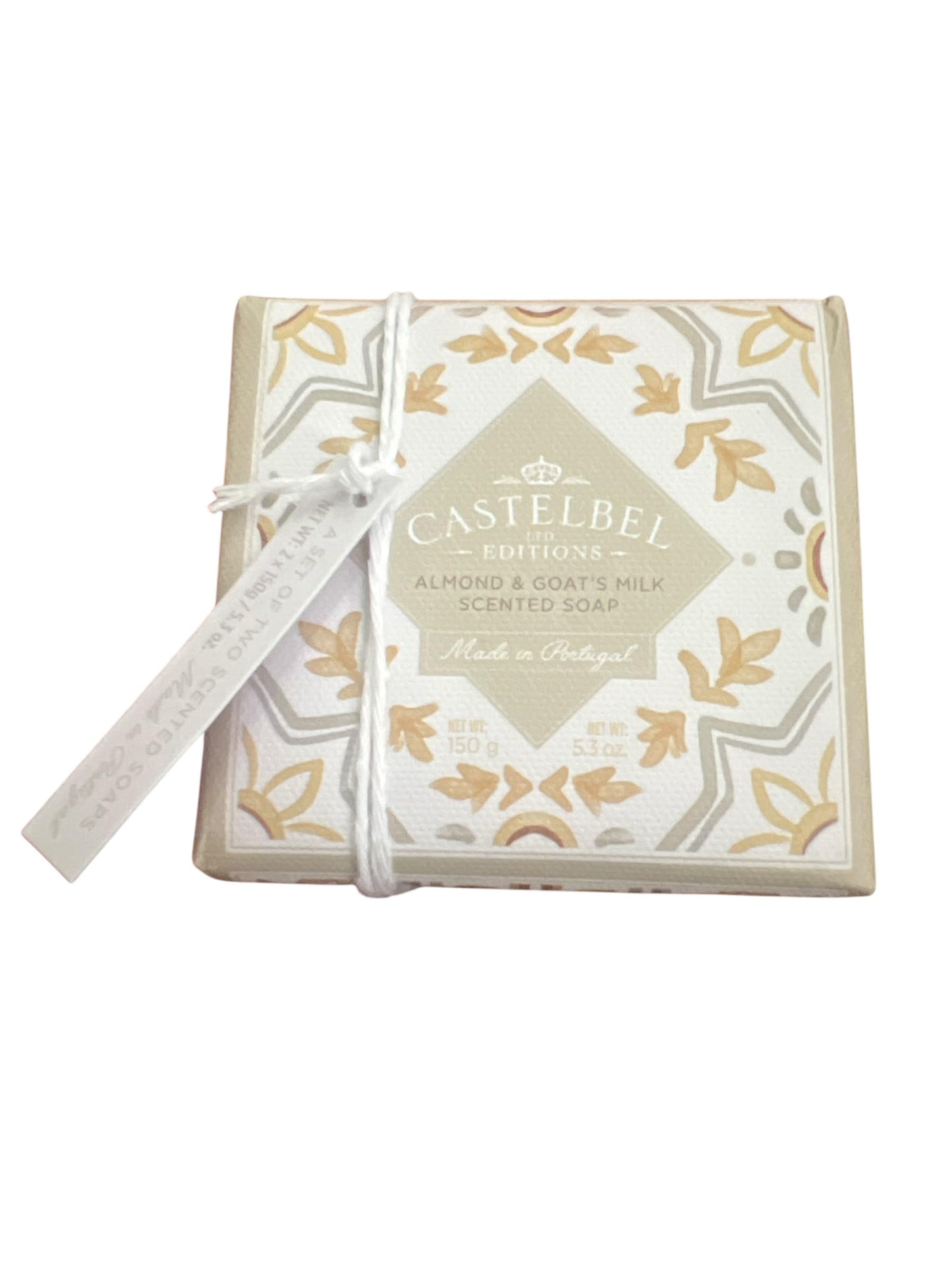 Castelbel Editions Almond & Goat's Milk Scented Soap, Made in Portugal, 150g