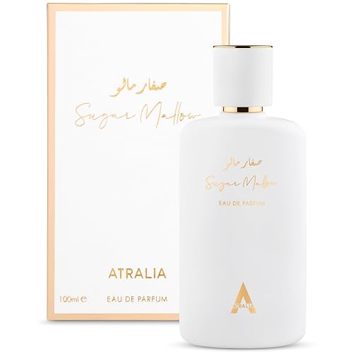 Atralia Sugar Mallow Eau de Parfum 100ml | Sweet Marshmallow, Strawberry & Vanilla Perfume for Women | Long Lasting Gourmand Fragrance with Candy