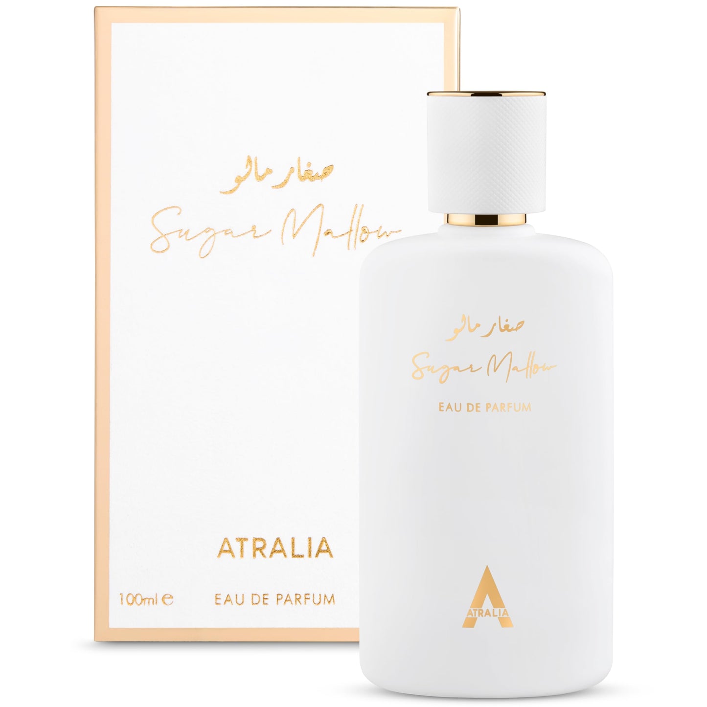 Atralia Sugar Mallow Eau de Parfum 100ml | Sweet Marshmallow, Strawberry & Vanilla Perfume for Women | Long Lasting Gourmand Fragrance with Candy
