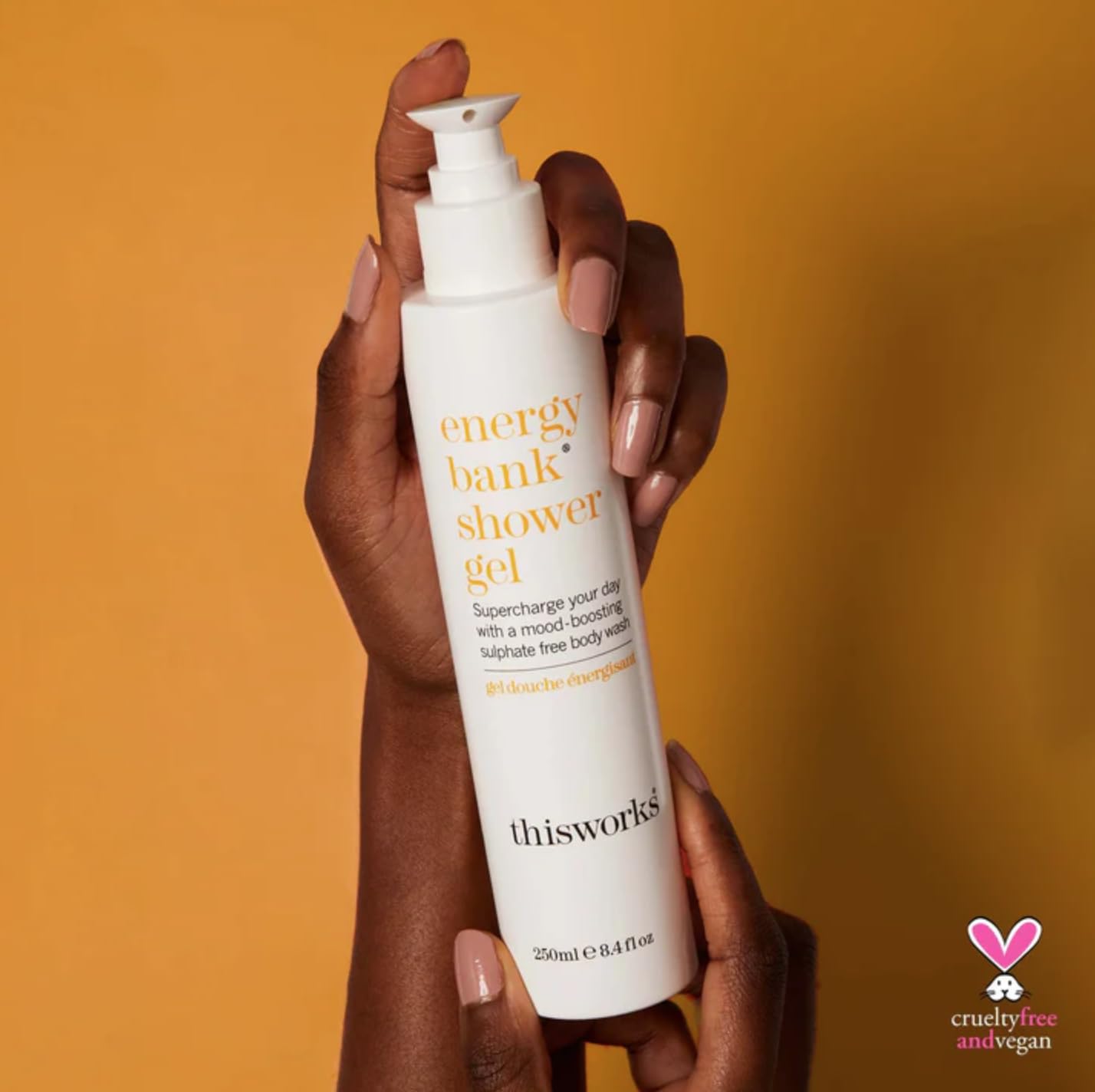 THISWORKS Energy Bank Shower Gel: Supercharge Energy, Clean & Hydrate Skin, 250ml | 8.4 fl. oz