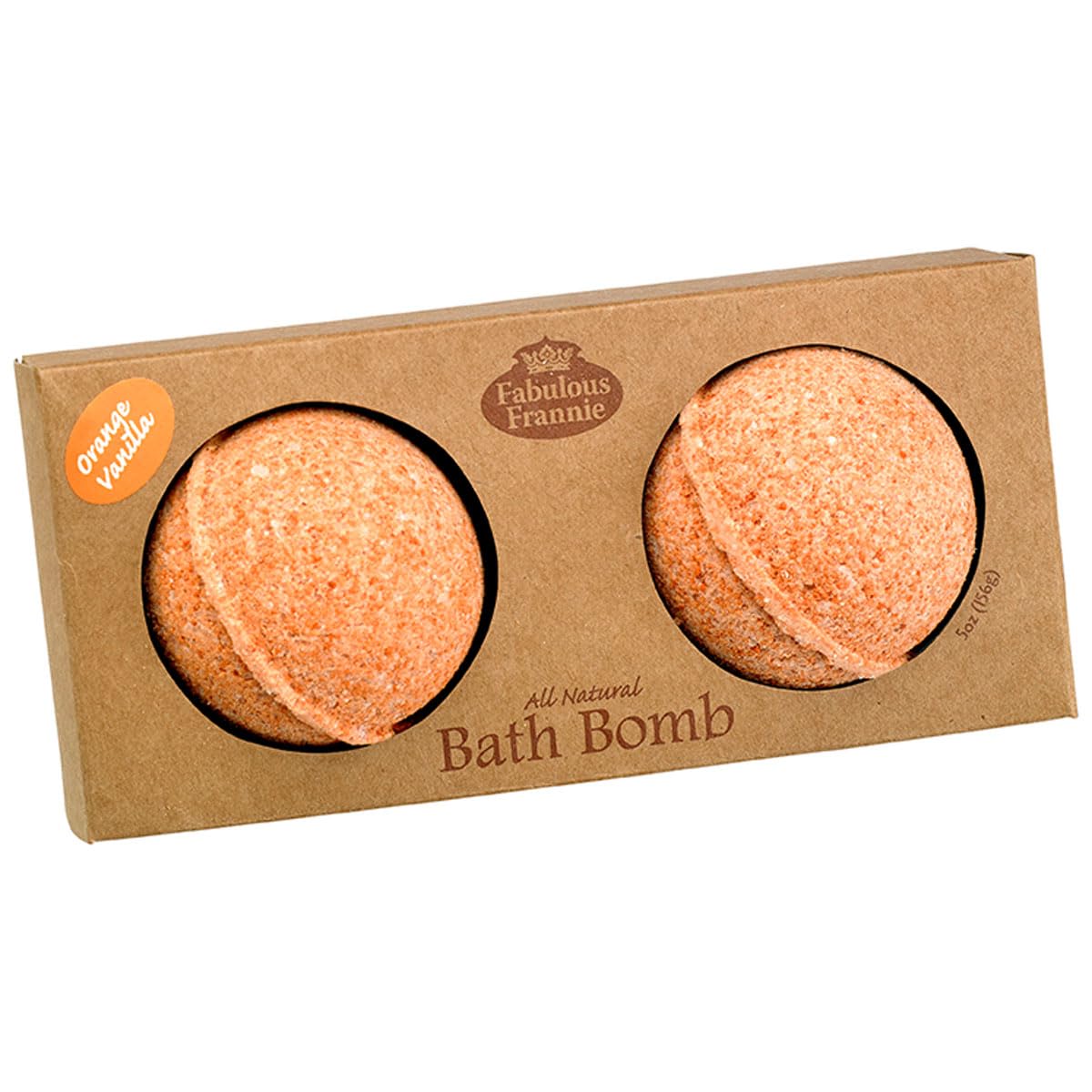 Fabulous Frannie Orange Vanilla Natural, Handmade Bath Bomb Set, Rich in Essential Oil, Salt, Coconut Oil, Witch Hazel, Ultra Plush Spa Fizzies…