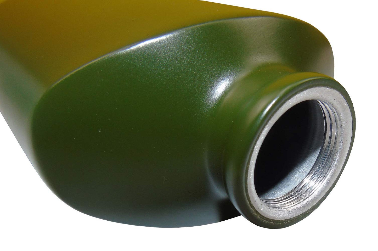 Lazooy Aluminum Flat Military Canteen Water Bottle - for Travel Camping Hiking Outdoor Recreation with Hook Portable BPA Free 18oz Green