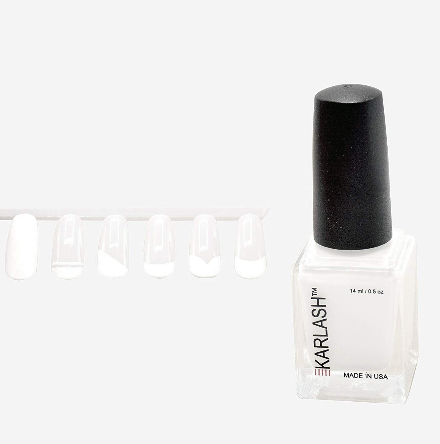 Karlash Nail Polish for White French Tips Nail Art 0.5 ounce