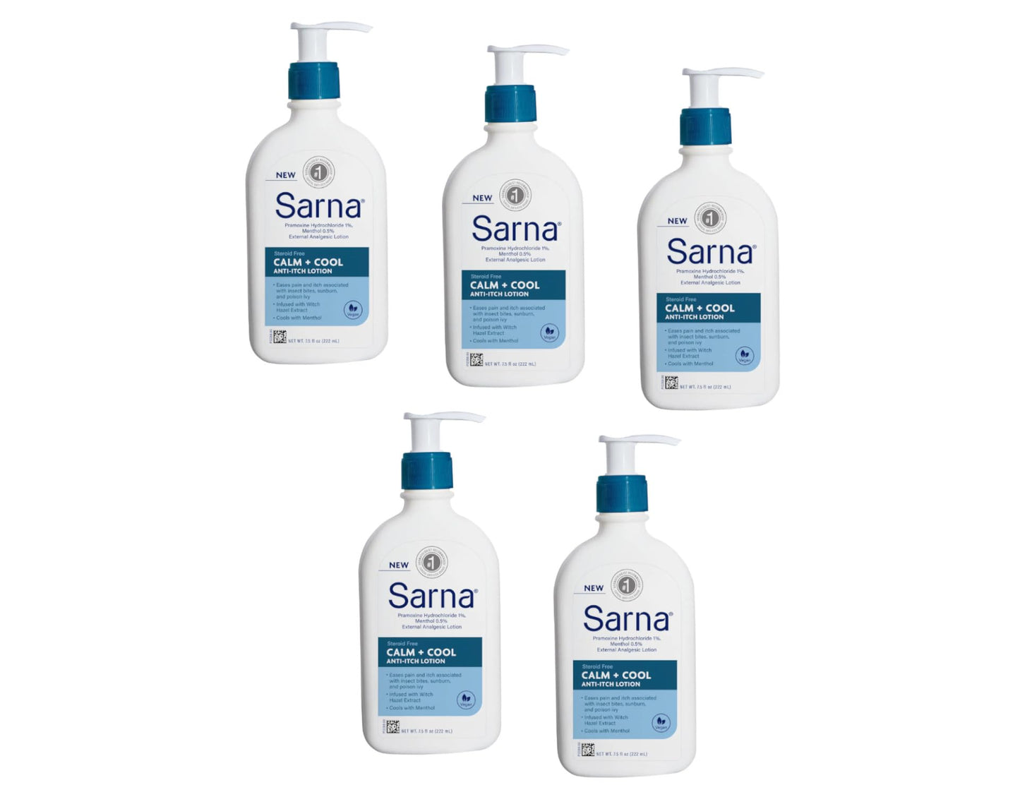 Sarna Calm + Cool Anti-Itch Lotion 7.5 Fl. Oz. (Pack of 5)