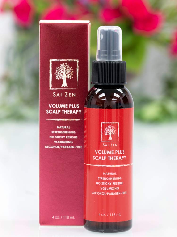 Sai Zen Volume Plus Scalp Therapy Spray | Post-Shower Hair Strengthening Formula | Made in USA |Alcohol and Paraben Free, 4 oz.