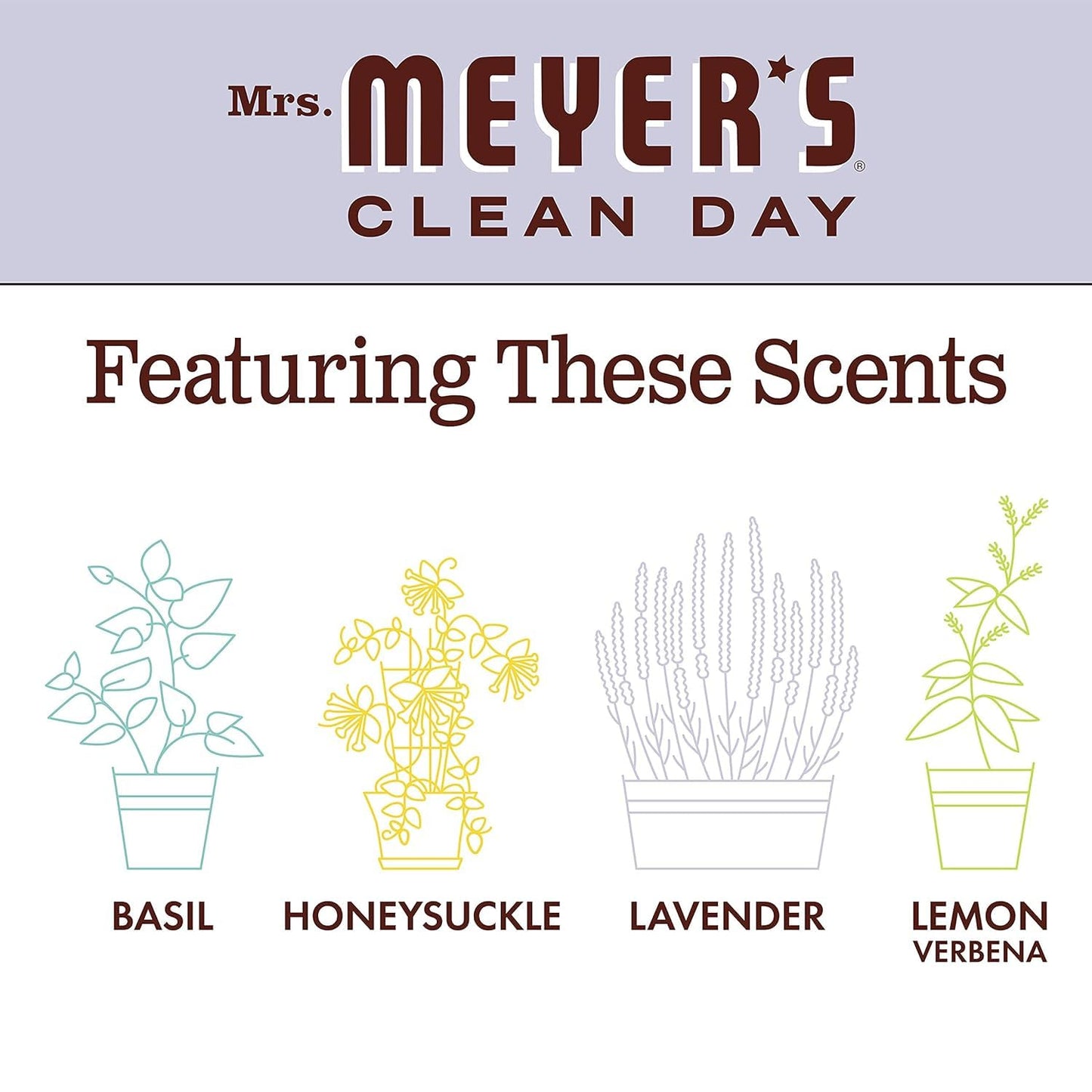Mrs. Meyers Lavender Liquid Hand Soap Refill, 33 Oz, (Pack of 3)