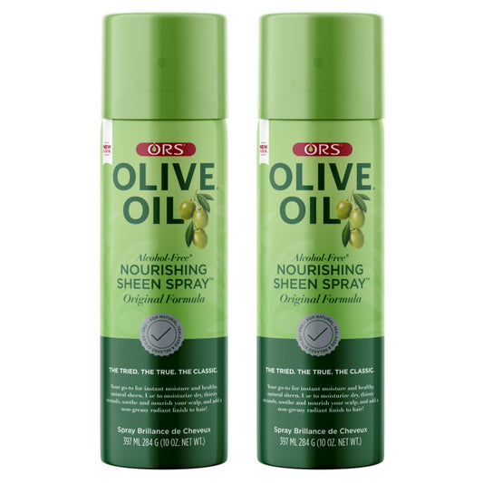 ORS Olive Oil Nourishing Sheen Spray Original Moisturizes Hair for Healthy Sheen 10 Ounce (Pack of 2)