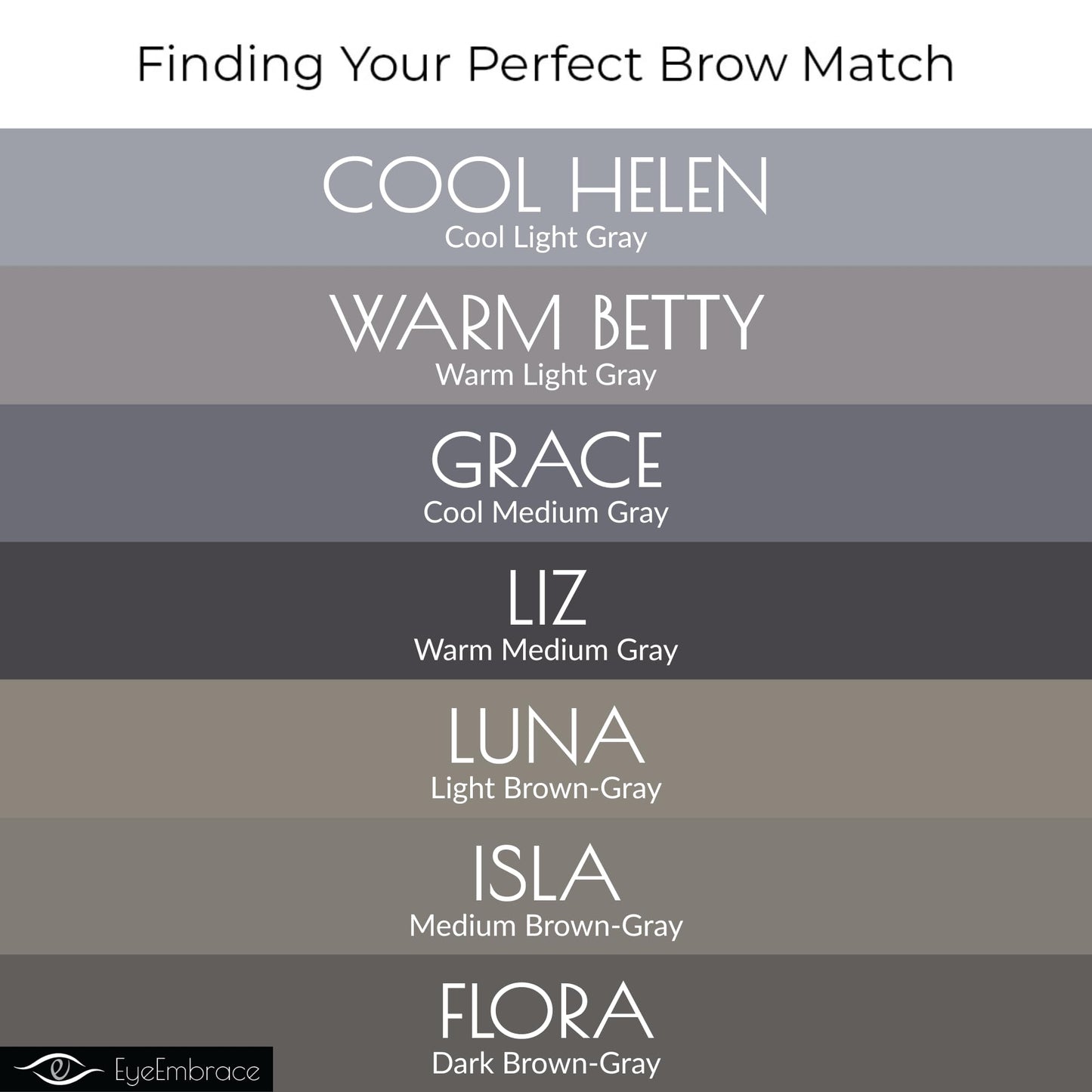 Eye Embrace Grace: Medium Gray Eyebrow Pencil - Waterproof, Double-Ended Automatic Angled Tip & Spoolie Brush, Cruelty-Free