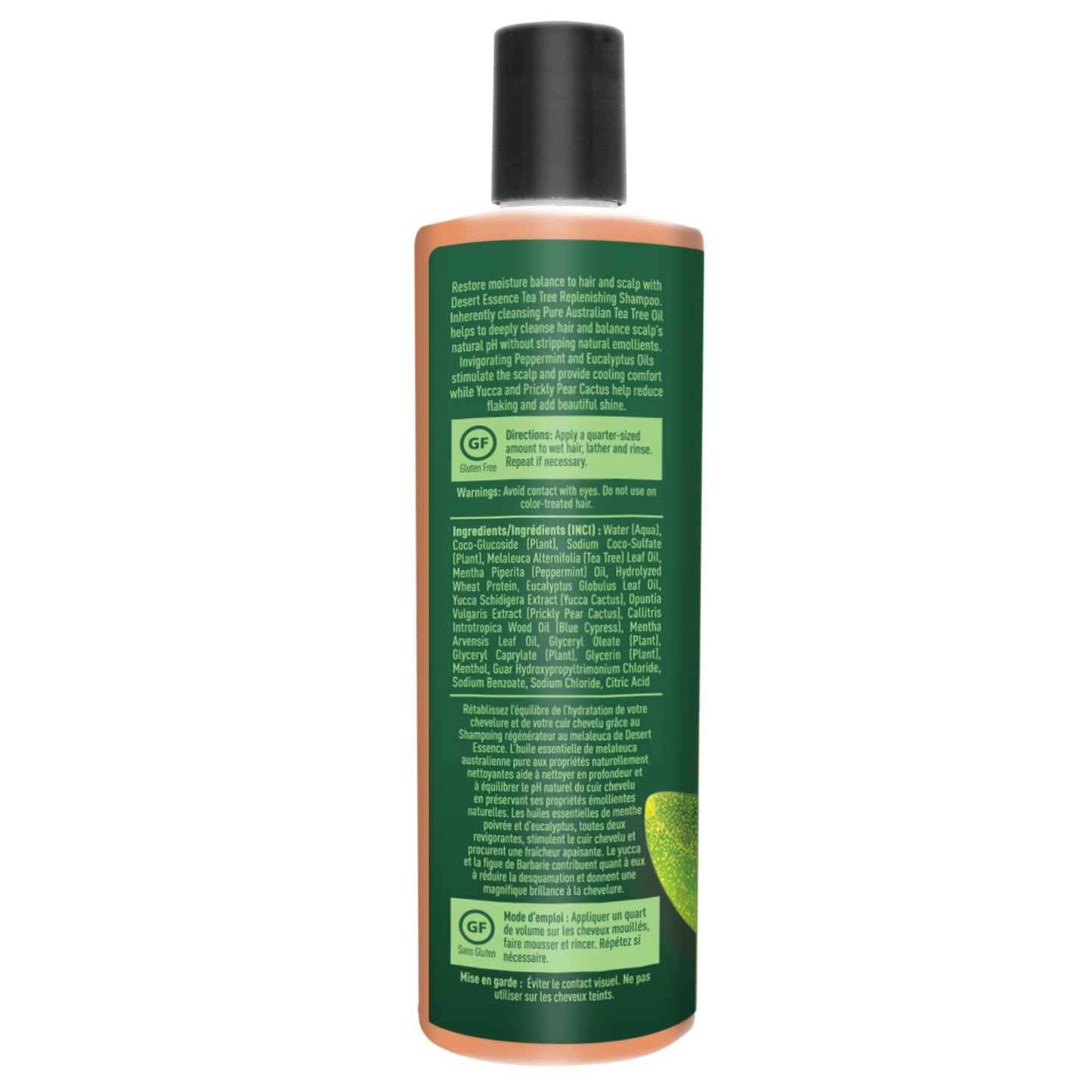 Desert Essence Tea Tree Replenishing Shampoo and Conditioner Bundle - 12.7 Fl Ounce - Therapeutic - Peppermint & Yucca - All Skin Types - Tea Tree Oil