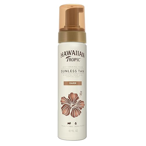Hawaiian Tropic Sunless Tan Dark Self-Tanning Foam, 6.7oz | Self Tanner Dark, Sunless Tanner, Sunless Tanning Foam, 6.7oz