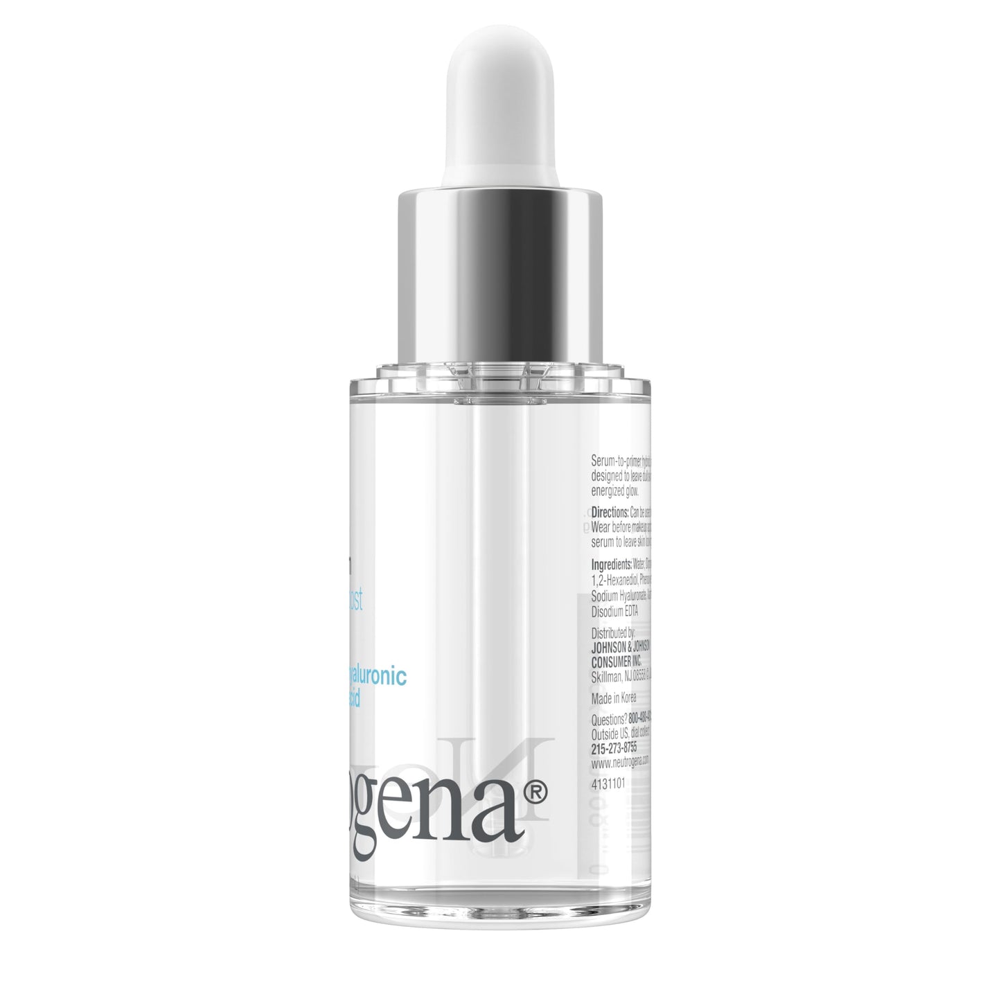 Neutrogena Hydro Boost Glow Booster Primer & Serum, Hydrating & Moisturizing Face Serum-to-Primer Hybrid, Infused with Purified Hyaluronic Acid