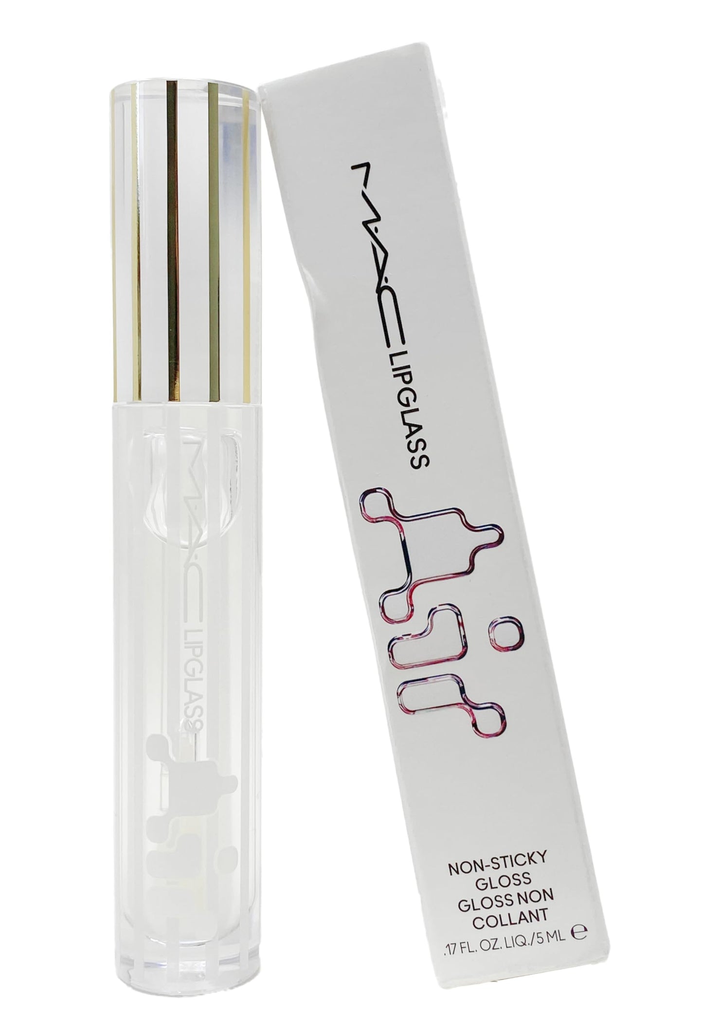 MAC Lipglass Air Non-sticky Gloss - 220 Zephyr (Clear) .17 Fl Oz / 5 ml