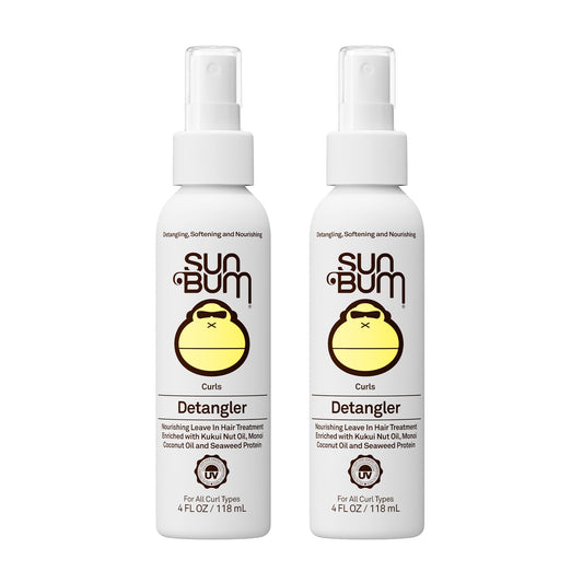 Sun Bum Sun Bum Curls & Waves Detangler Vegan and Cruelty Free Moisturizing Hair Treatment for Wavy and Curly Hair 2 Pack