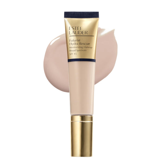 Estée Lauder Futurist Hydra Rescue Moisturizing Foundation Makeup SPF 45 for a 12-Hour Glow, 1.2 Fl Oz, 1C1 Cool Bone