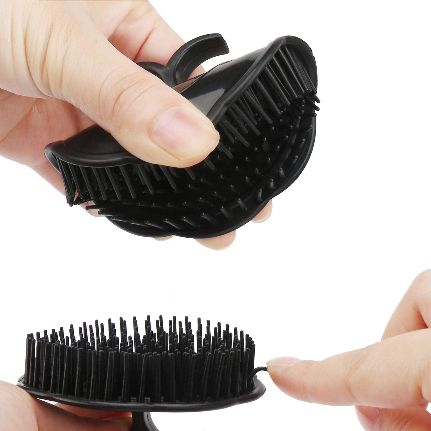 Segbeauty Mens Shampoo Brush, 4pcs Scalp Massage Brushes, Massage Hair Brush Floriated Shower Comb for Deep Cleaning Hair Men's Hand Brush Plastic