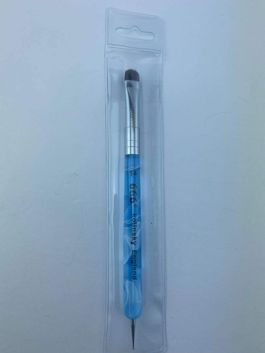 Kolinsky French Brush 666 (Size 14 with Dotting Tool) Beauty & Personal Care 666