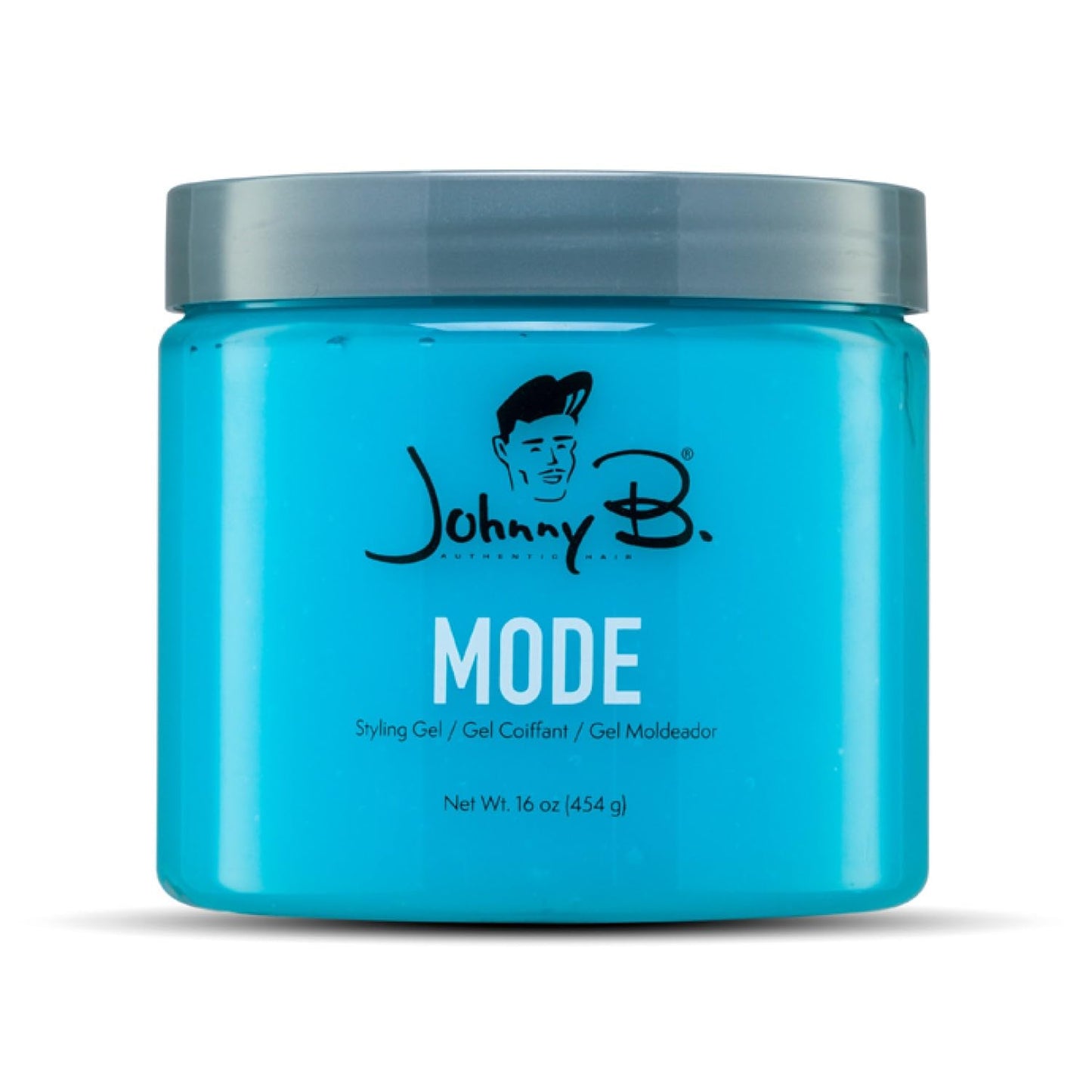 JOHNNY B. Mode Professional Hair Styling Gel, Long Lasting, Alcohol-free, No-flake formula, 16 oz