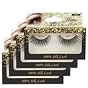 "4 Pairs" Miss Lash 100% Handmade Tapered 3D Volume lash M365