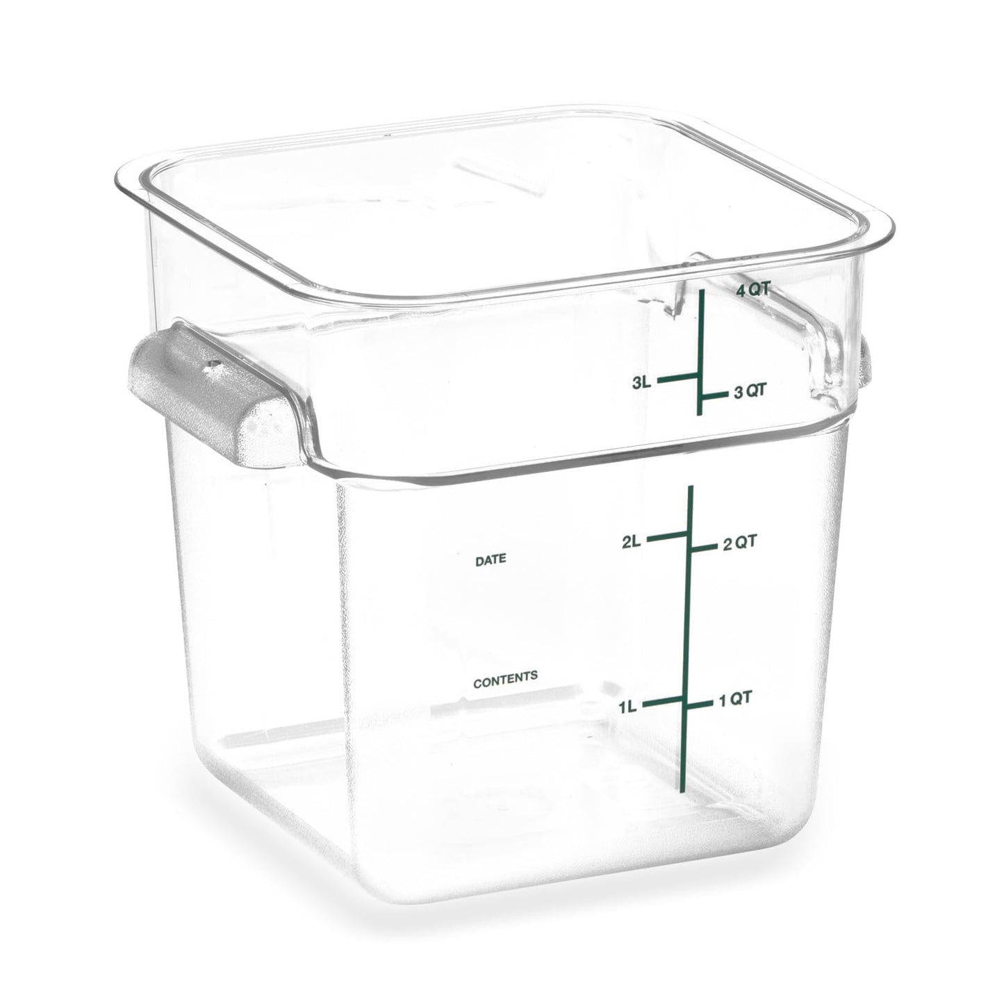 Carlisle FoodService Products Squares Square Food Storage Container with Stackable Design for Catering, Buffets, Restaurants, Polycarbonate (Pc), 4…