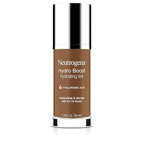 Neutrogena Hydro Boost Hydrating Tint Foundation Makeup for Dry Skin, with Hyaluronic Acid, Lightweight Oil-Free Water Gel, Non-Comedogenic, 135