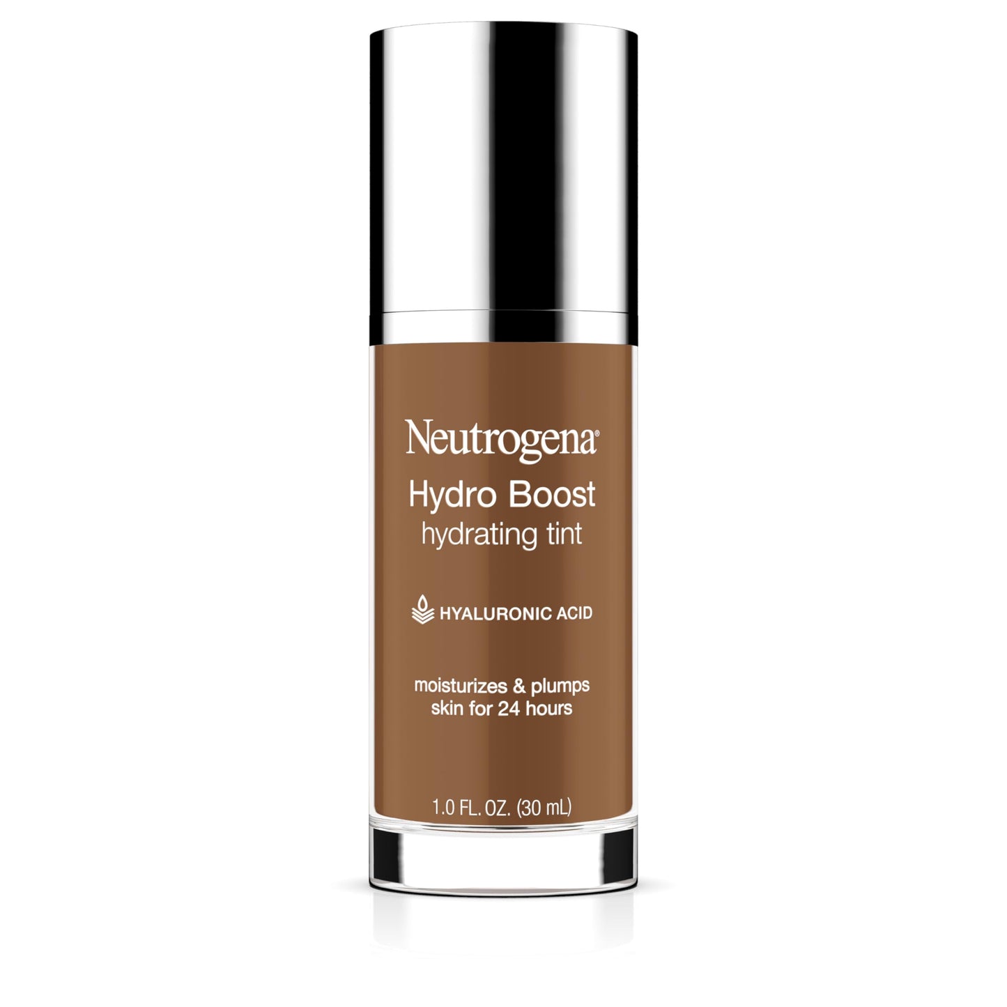 Neutrogena Hydro Boost Hydrating Tint Foundation Makeup for Dry Skin, with Hyaluronic Acid, Lightweight Oil-Free Water Gel, Non-Comedogenic, 135