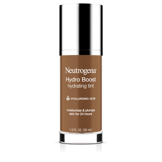 Neutrogena Hydro Boost Hydrating Tint Foundation Makeup for Dry Skin, with Hyaluronic Acid, Lightweight Oil-Free Water Gel, Non-Comedogenic, 135